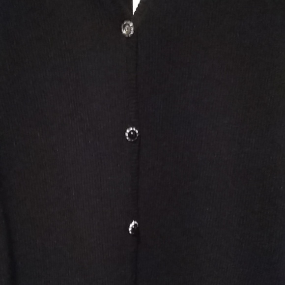 Black Dressy Sweater 70%Wool/Rayon - Picture 3 of 3